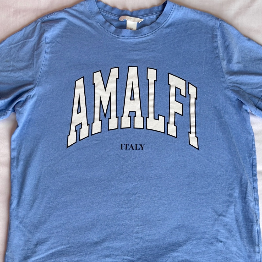 H&M Blue Graphic T-Shirt